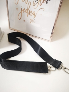 Laura Biaggi pasek do torebki czarny