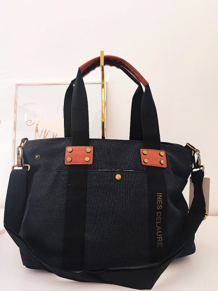 Ines Delaure torebka shopper czarna