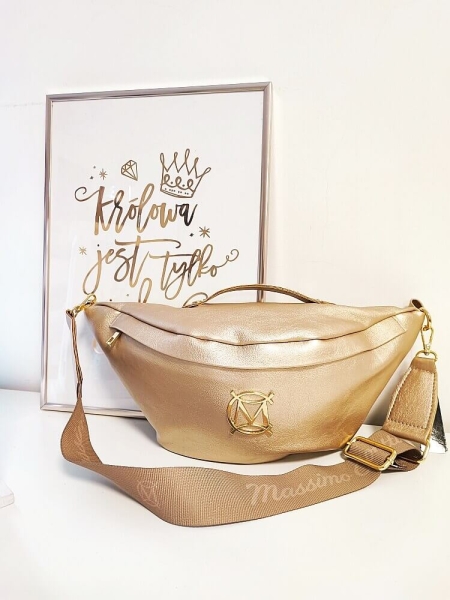 Massimo Contti torebka nerka XL złota