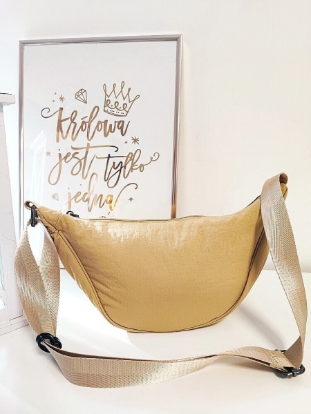 Ines Delaure torebka listonoszka beżowa