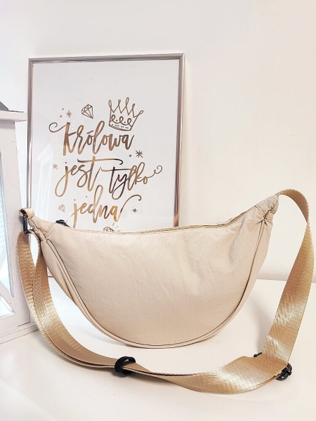 Ines Delaure torebka listonoszka jasnobeżowa 