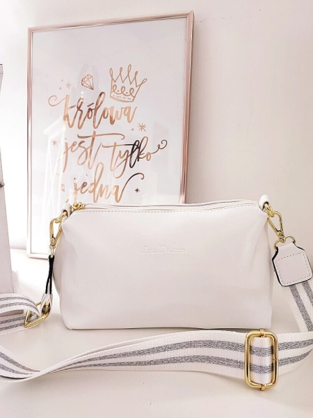 Ines Delaure torebka listonoszka biała