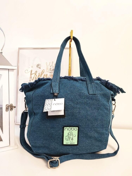 Nobo torebka shopperka jeans niebieska