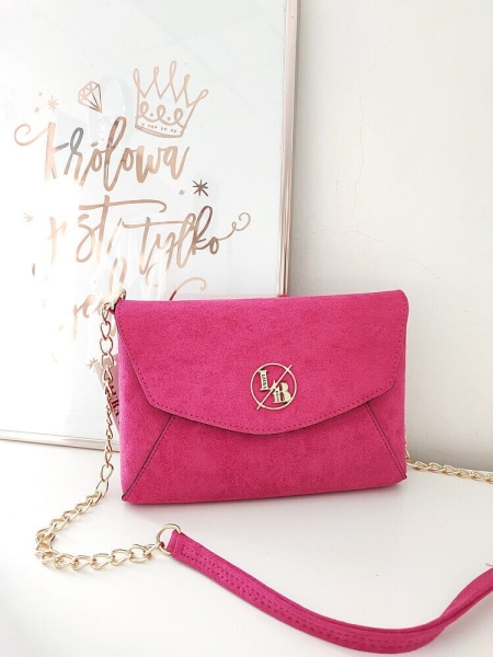 Laura Biaggi torebka kopertówka fuksja ekozamsz