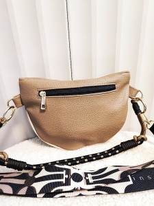 Ego torebka nerka czarna z taupe skarabeusz