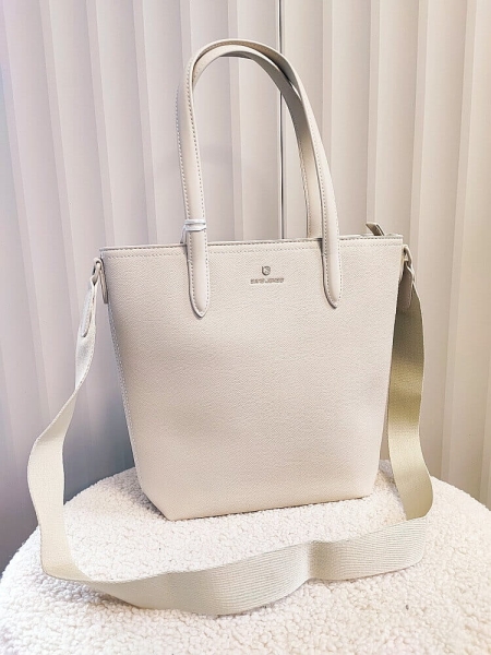 David Jones torebka shopper beżowa 