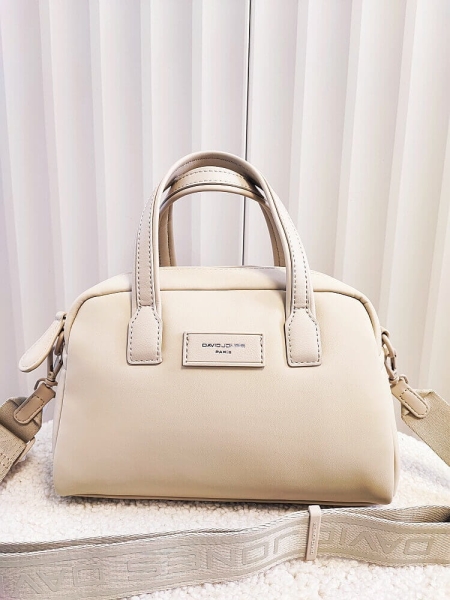 David Jones torebka kuferek beżowa z kieszenią