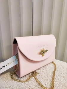 Laura Biaggi torebka wizytowa różowa pszczółka