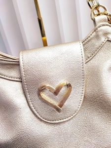 Massimo Contti torba shopper złota serduszko