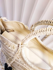 Torebka shopperka koszyk beżowa