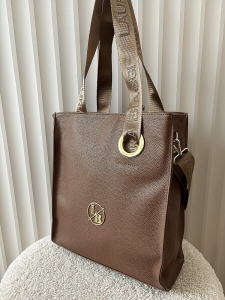 Laura Biaggi torba shopper taupe