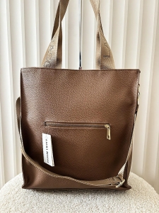 Laura Biaggi torba shopper taupe