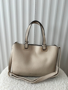 Pierre Cardin torebka shopperka beżowa