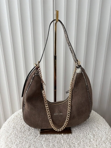 Pierre Cardin torebka listonoszka na ramię taupe ekozamsz