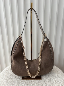 Pierre Cardin torebka listonoszka na ramię taupe ekozamsz