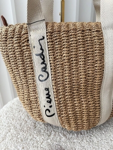 Pierre Cardin torebka shopperka koszyk beżowa