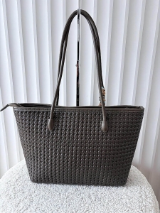 Pierre Cardin torebka shopper taupe plecionka