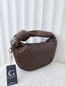 Gallantry torebka mini shopperka czekoladowa plecionka