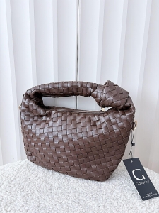 Gallantry torebka mini shopperka czekoladowa plecionka