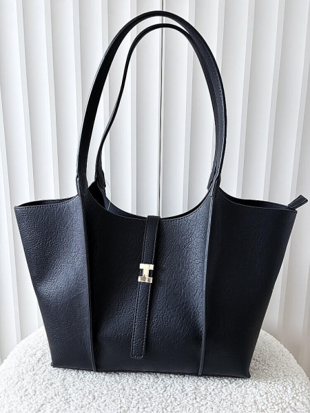 Gallantry torba shopper na ramię czarna