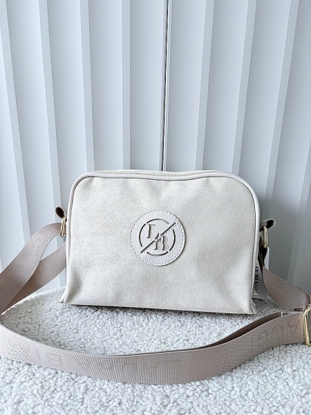 Laura Biaggi torebka listonoszka beżowa ekozamsz