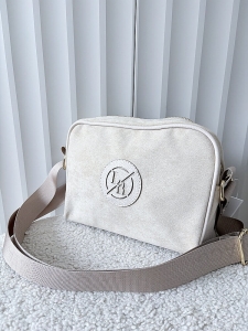 Laura Biaggi torebka listonoszka beżowa ekozamsz