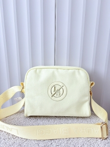 Laura Biaggi torebka listonoszka żółta ekozamsz