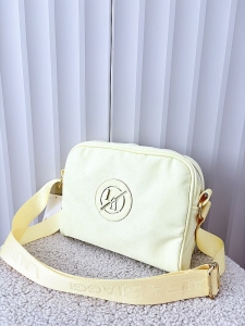 Laura Biaggi torebka listonoszka żółta ekozamsz