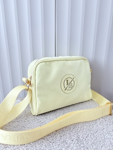 Laura Biaggi torebka listonoszka żółta ekozamsz