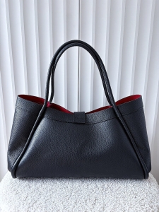 Laura Biaggi torebka shopper skórzana czarna
