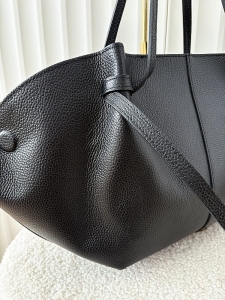 Laura Biaggi torba shopper skórzana czarna