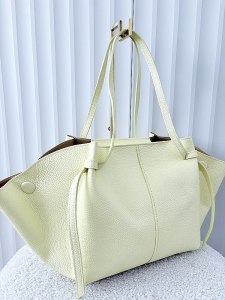 Laura Biaggi torba shopper skórzana zielona