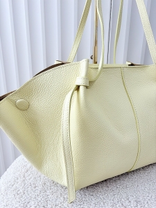 Laura Biaggi torba shopper skórzana zielona