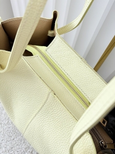 Laura Biaggi torba shopper skórzana zielona
