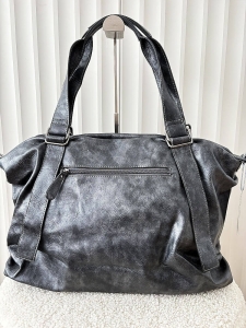 Ines Delaure torebka shopper worek metaliczna zip