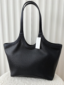 Laura Biaggi torebka shopper na ramię czarna