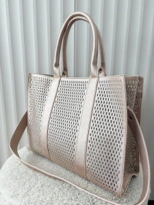 Mandoline torebka shopper złota ażurowa