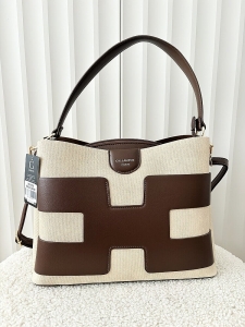 Gallantry torebka shopperka czekoladowa z beżowym