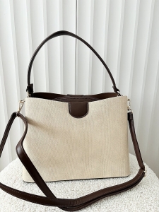 Gallantry torebka shopperka czekoladowa z beżowym