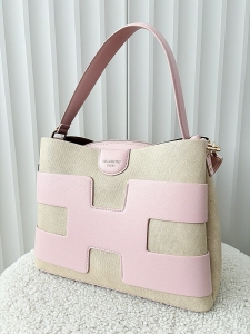 Gallantry torebka shopperka różowa z beżowym