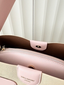 Gallantry torebka shopperka różowa z beżowym