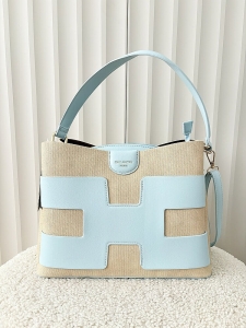 Gallantry torebka shopperka niebieska z beżowym