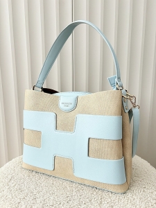 Gallantry torebka shopperka niebieska z beżowym