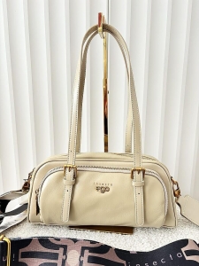 Ego torebka kuferek skórzana beżowa