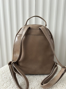 Eva Minge torebka plecak beżowy z kieszenią pikowany