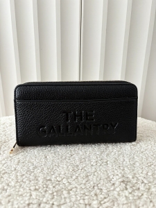 Gallantry duży portfel czarny z napisem