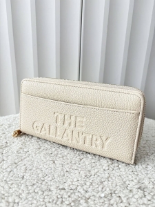 Gallantry duży portfel beżowy z napisem