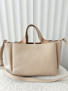 Torebka shopperka beżowa trzykomorowa