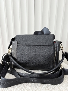 Massimo Contti torebka listonoszka czarna kwiaty zip