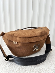 Laura Biaggi torebka nerka maxi ekozamsz camelowa